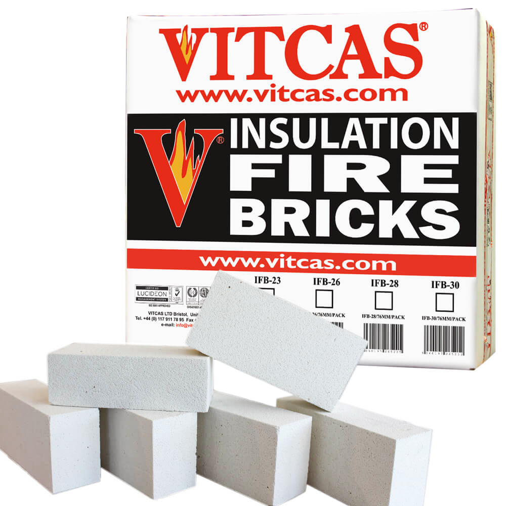 Lightweight Vitcas Grade 23 insulating firebrick